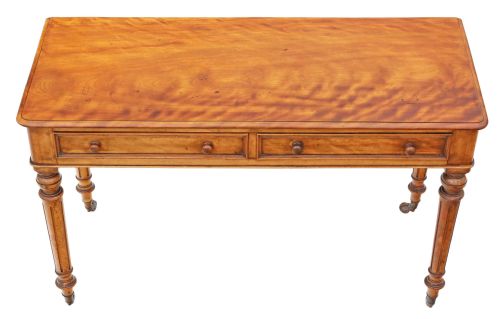 fig 1. Victorian satinwood writing dressing table desk