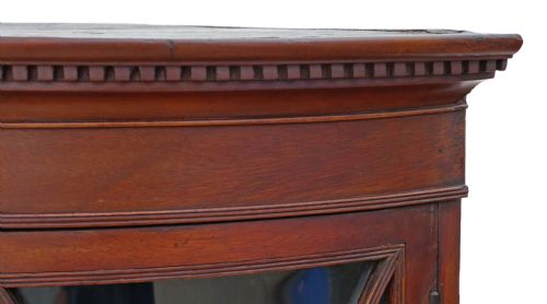 fig 1. Georgian mahogany glazed corner cupboard display cabinet