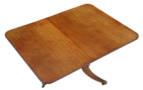 fig 1. Regency light mahogany loo breakfast table tilt top