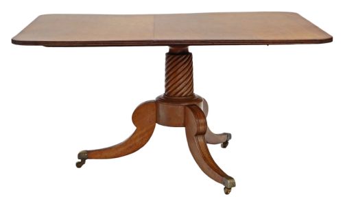 fig 2. Regency light mahogany loo breakfast table tilt top