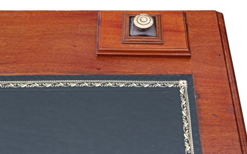 fig 2. Victorian walnut twin pedestal desk writing dressing table