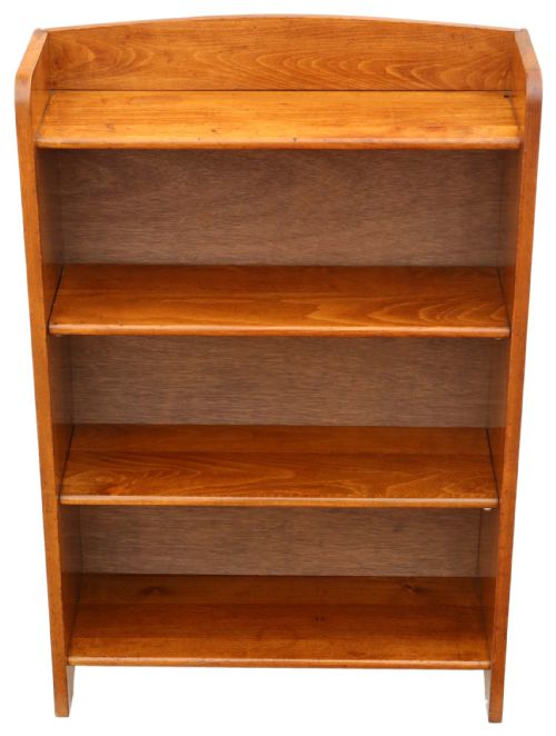 Small Adjustable Beech Bookcase Display Shelves