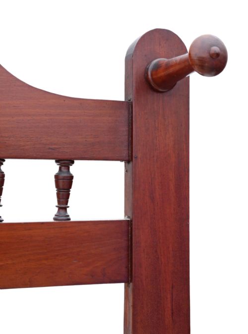 fig 1. Victorian mahogany hall, coat, hat, stick, umbrella stand