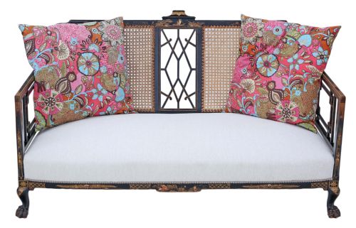 fig 1. Chinoiserie sofa settee chaise longue bergere
