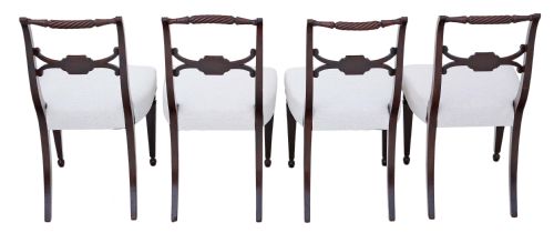 fig 1. Regency set of 4 mahogany dining chairs