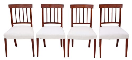 Set of 4 Mahogany 19th Century Dining Chairs