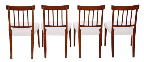 fig 1. Set of 4 mahogany 19th Century dining chairs