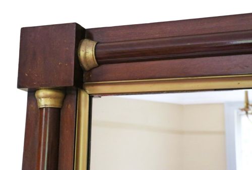 fig 1. Regency gilt and mahogany overmantle wall mirror