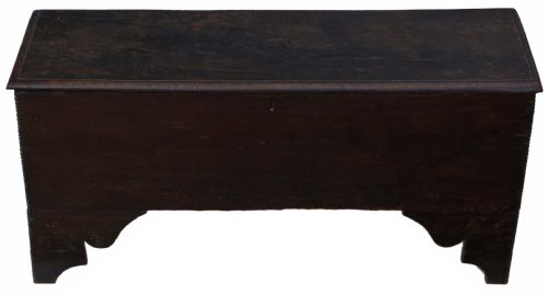 Georgian Oak Mule Chest Coffer Blanket Box Coffee Table
