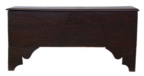 fig 1. Georgian oak mule chest coffer blanket box coffee table