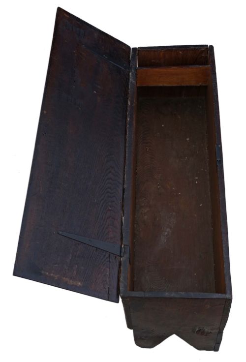 fig 2. Georgian oak mule chest coffer blanket box coffee table