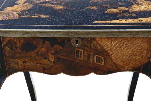 fig 2. Chinoiserie work side sewing table box