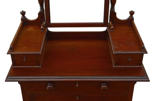 fig 2. Victorian mahogany dressing chest table