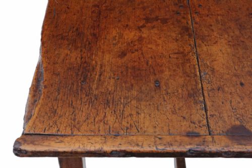 fig 2. Large 2 plank elm refectory dining table kitchen 8'