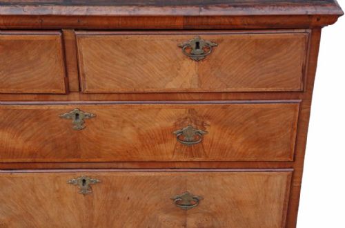 fig 2. Georgian walnut tallboy chest on stand of drawers