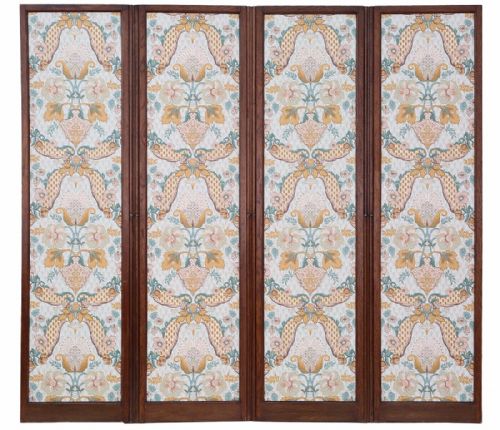 Victorian Oak Dressing Screen Room Divider