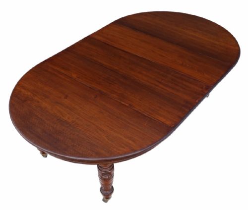fig 1. Victorian walnut extending dining table 8'x 4'6