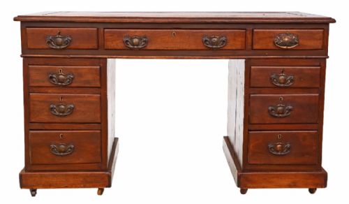 fig 2. Walnut twin pedestal desk or writing table
