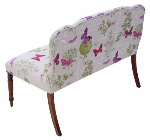 fig 1. Victorian mahogany small sofa seat window seat