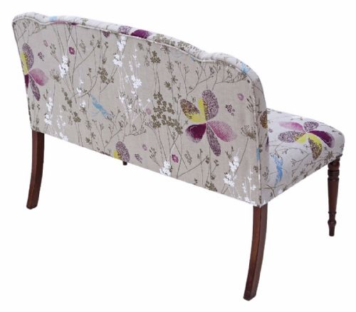 fig 2. Small sofa window seat Victorian mahogany
