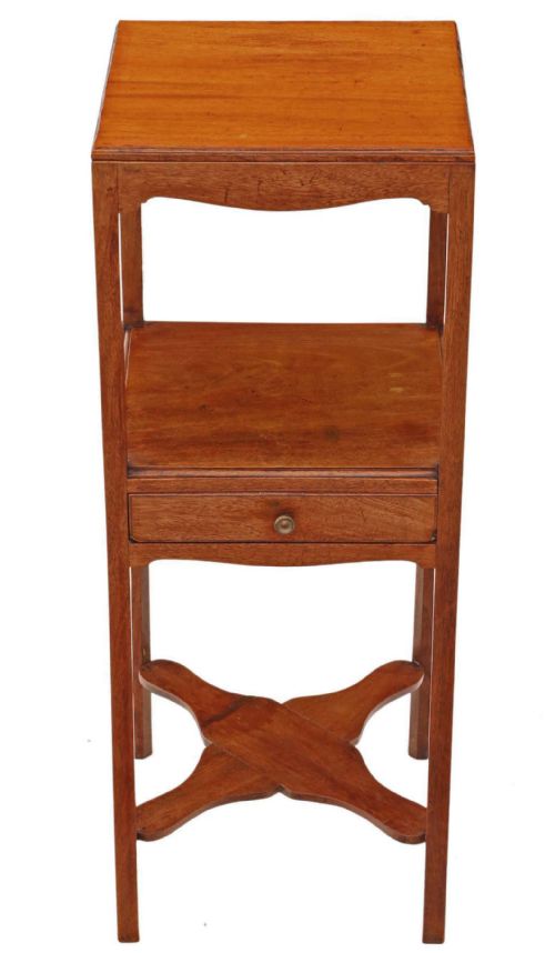 Georgian Mahogany C1800 Washstand Bedside Cupboard Table Cabinet