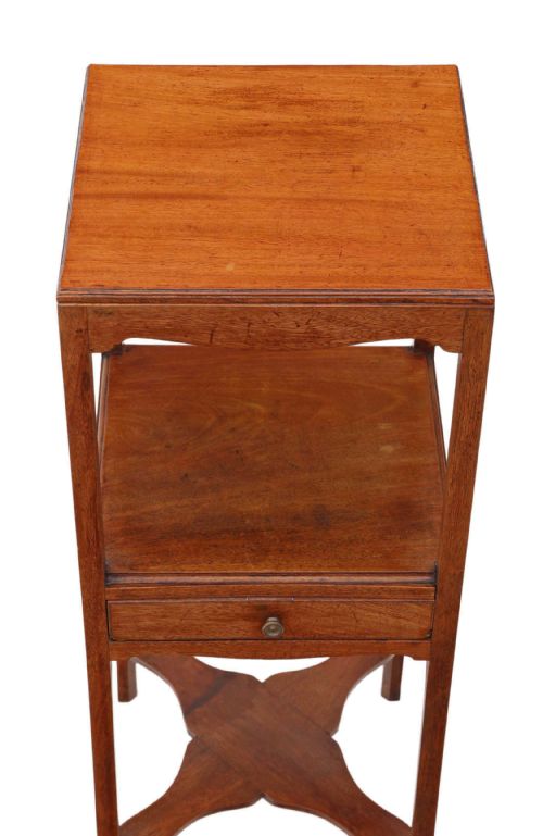 fig 1. Georgian mahogany C1800 washstand bedside cupboard table cabinet