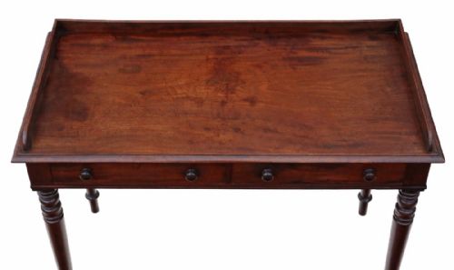 fig 1. Regency mahogany writing desk or dressing table