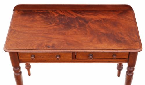fig 1. Victorian C1880 mahogany writing desk or dressing table
