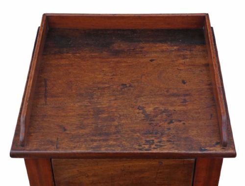 fig 1. Mahogany bedside table cupboard cabinet