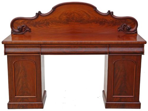 Victorian Flame Mahogany Chiffonier Sideboard Dresser