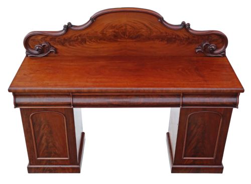 fig 1. Victorian flame mahogany chiffonier sideboard dresser