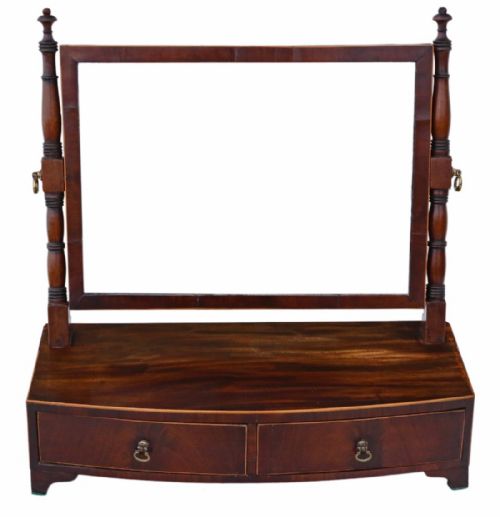 fig 1. Georgian mahogany dressing table swing toilet mirror