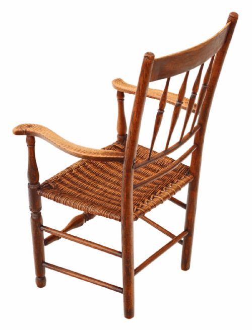 fig 2. 18th Century ash elm armchair chair hall side dining carver