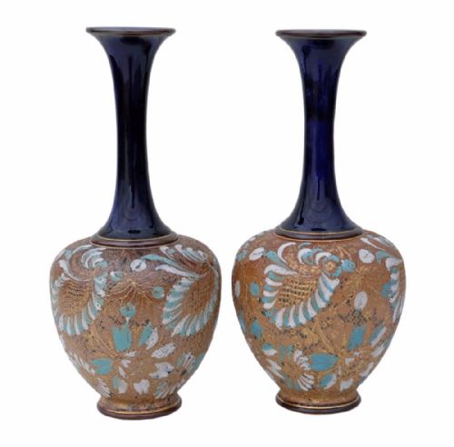 Pair of Royal Doulton Slater Vases