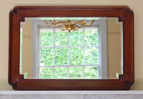 Mahogany Framed Overmantle Wall Mirror