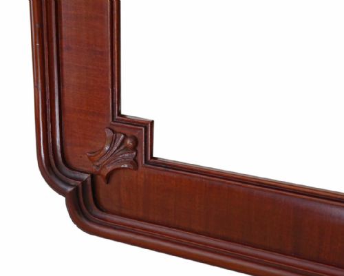 fig 1. Mahogany framed overmantle wall mirror