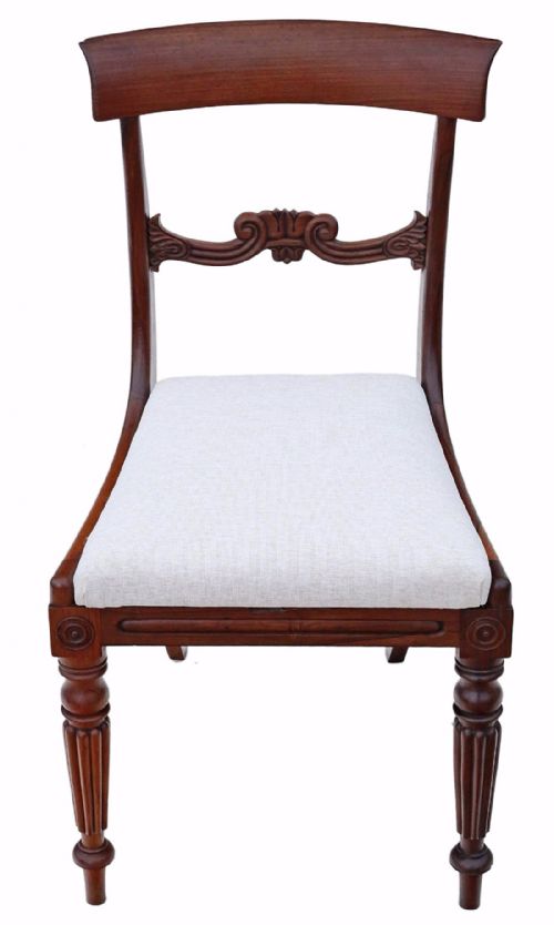 fig 1. Set of 4 William IV rosewood bar back dining chairs