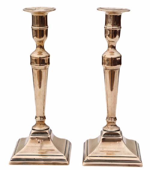 Pair of 19th Century Brass Candlesticks