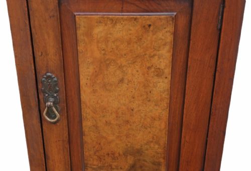 fig 1. Victorian C1890 walnut bedside table cupboard cabinet