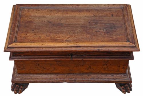 Small Inlaid 18c Chest Coffer Coffee Table