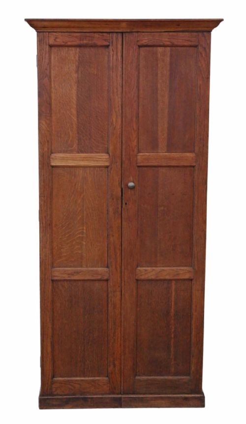 Victorian Oak Hall Housekeeper's Kitchen Bookcase Larder Cupboard