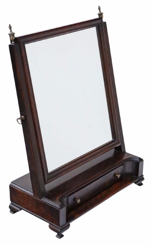 fig 1. Georgian C1810 mahogany dressing table swing mirror toilet
