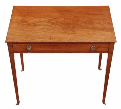 fig 2. Victorian C1850 inlaid mahogany writing desk or dressing table