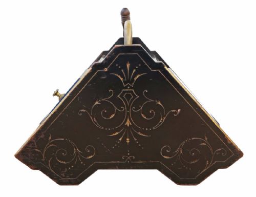 fig 1. Victorian Aesthetic ebonised brass coal scuttle box purdonium