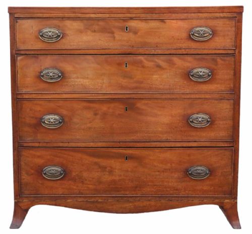 Georgian Chest of Drawers Flame Mahogany