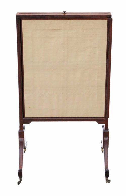 Regency Mahogany Sliding Fire Screen Pole