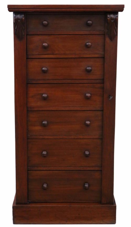 Victorian Mahogany Wellington Chest of Drawers