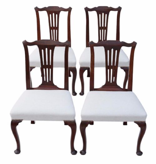 Set of 4 Georgian Dining Chairs Mahogany
