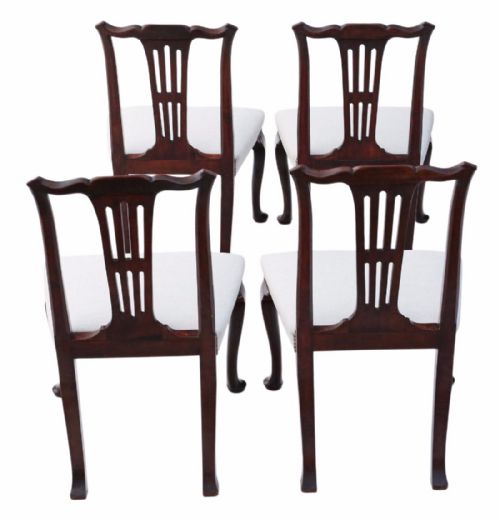 fig 1. Set of 4 Georgian dining chairs mahogany