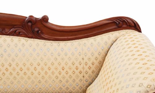 fig 2. William IV scroll arm sofa chaise longue mahogany